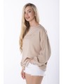 bluza z wyszywanym napisem -  omnimoda.pl