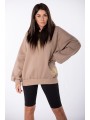 bluza oversize z wyszywanym napisem -  omnimoda.pl