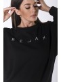 bluza z wyszywanym napisem -  omnimoda.pl