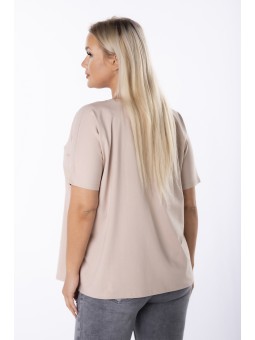 t-shirt z dekoltem V -  omnimoda