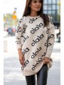 Sweter w graficzny print -  omnimoda.pl